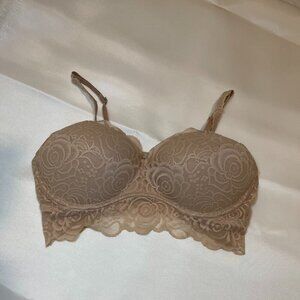 VICTORIA'S SECRET PINK COLLECTION BRALETTE IN NUDE SIZE LARGE NWOT (58)